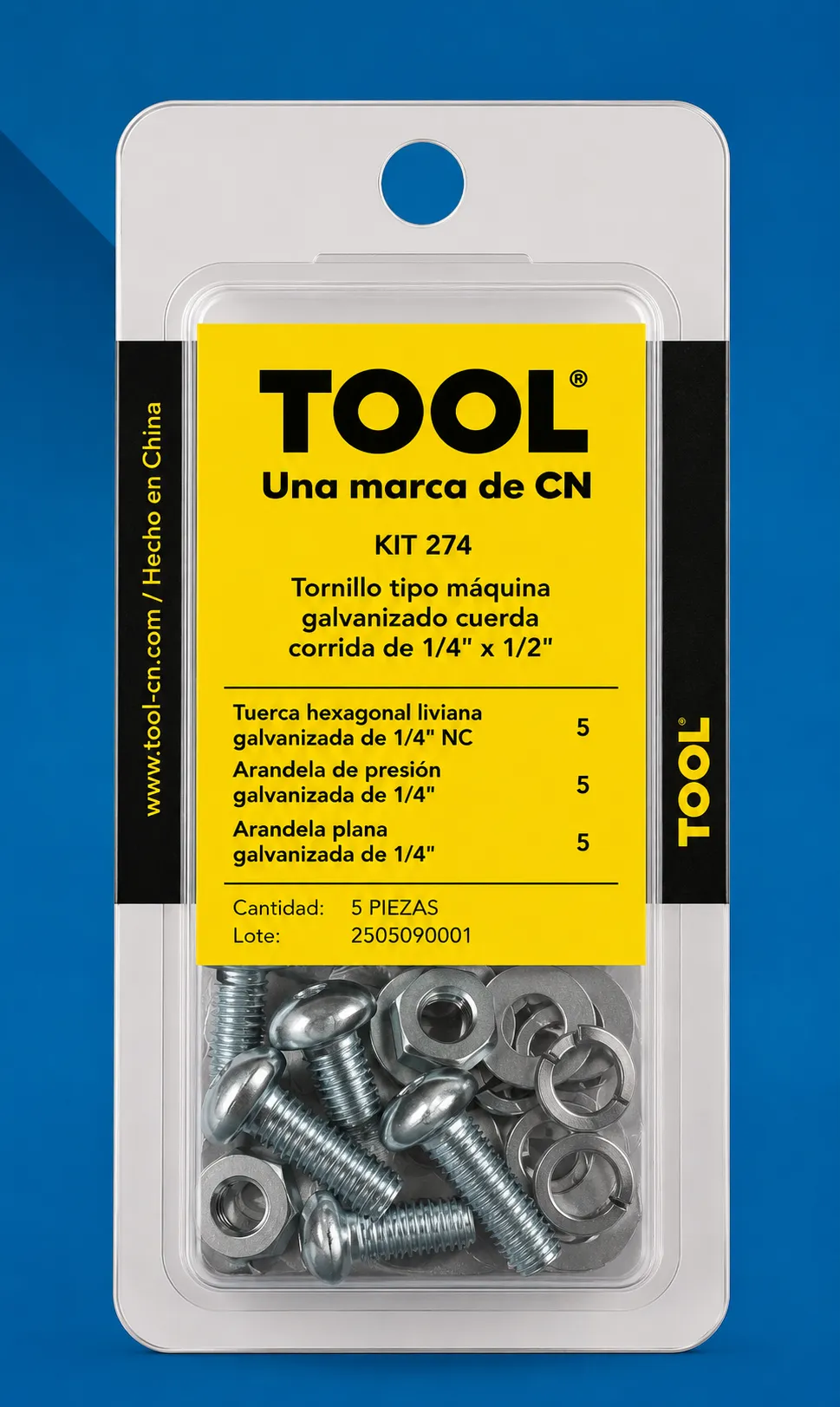 Imagen principal de KIT274 D/TOR.MAQ,TUER.HEX,ARAN PLANA PRESION GALV.
