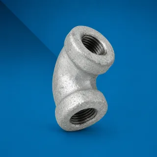 CODO 1 1/2 X 45 GALV. ROSC.