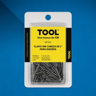 KIT 331 CLAVO S/CABEZA 1" C/100PZA