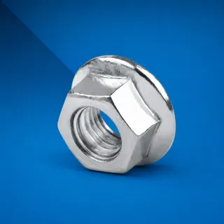 TCA. HEX. C/ARANDELA DENTADA FLANGE GALV. 1/4